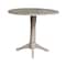 International Concepts Round 42 in Round Dual Drop Leaf Pedestal Table, 36.3 inH, Washed Gray Taupe, 42 W, 42 L, 36.3 in H K09-42DPT-27B-6B - alternate 1